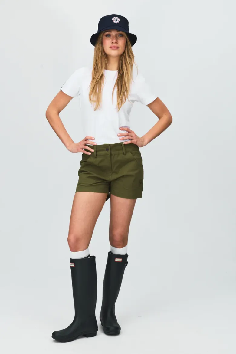 Bilde av Les Arcs Louna canvas shorts W  Olive